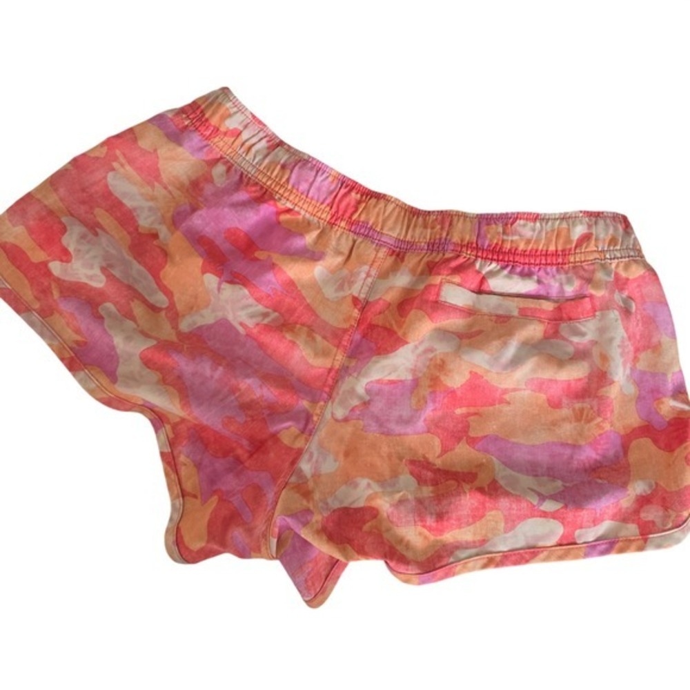 Salt Life Womens Pink Orange Camo Board Shorts Recycled Stretch Swim Trunks M‎